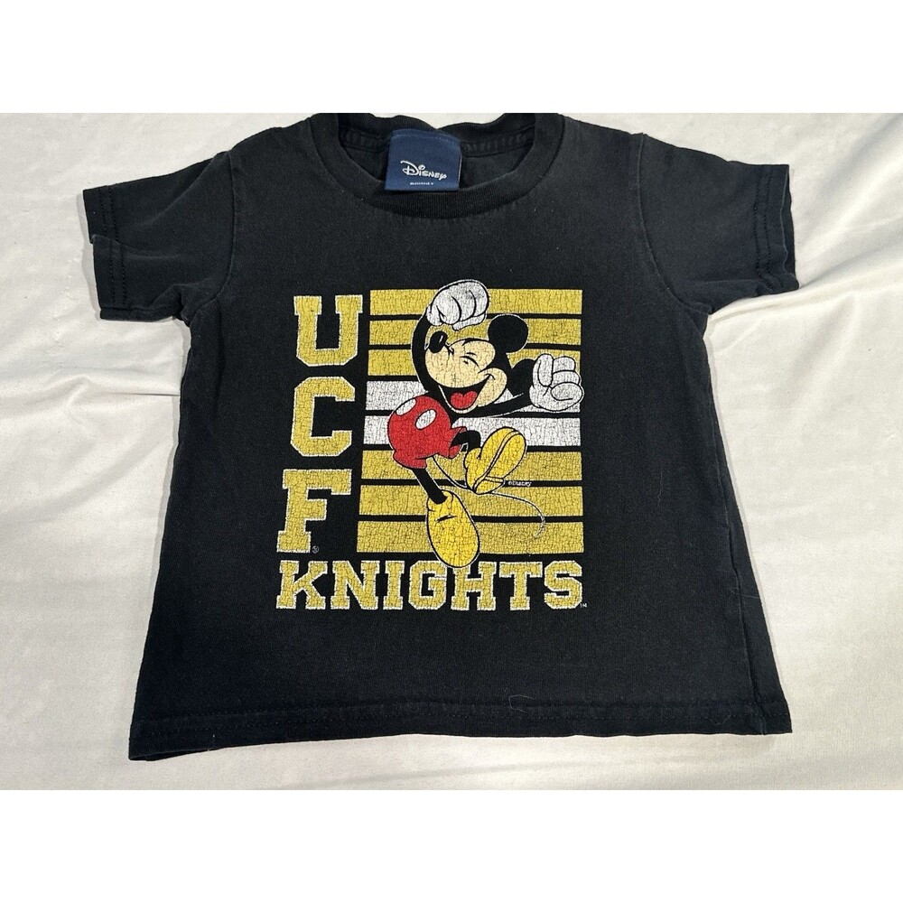 Disney Mickey Mouse UCF Knights Toddler 3T T Shirt Distressed Retro Football